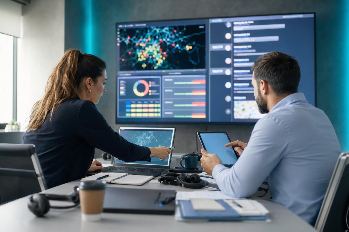 AI agent management dashboard showing data analysis, knowledge retrieval, and debugging workflows