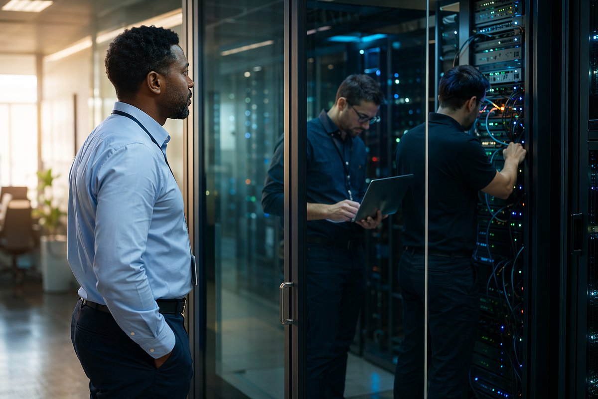 Chart showing AI agent failure risks, cost savings, and reduced downtime for operations
