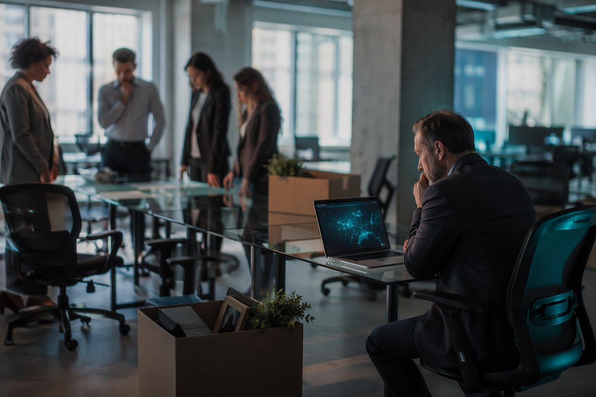 News headline about ClickUp layoffs highlights AI automation in the workplace shift