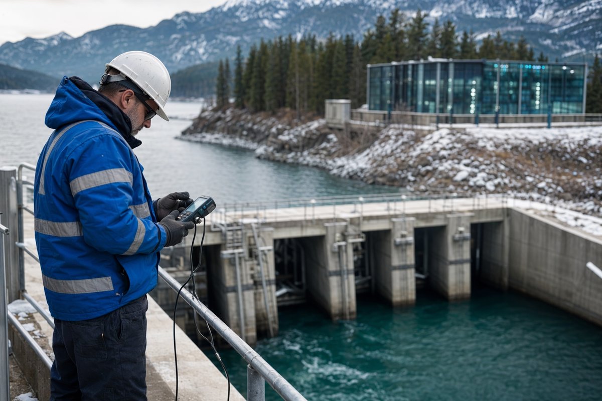 Lake Tahoe shoreline with mountains illustrating AI data center energy demand concerns