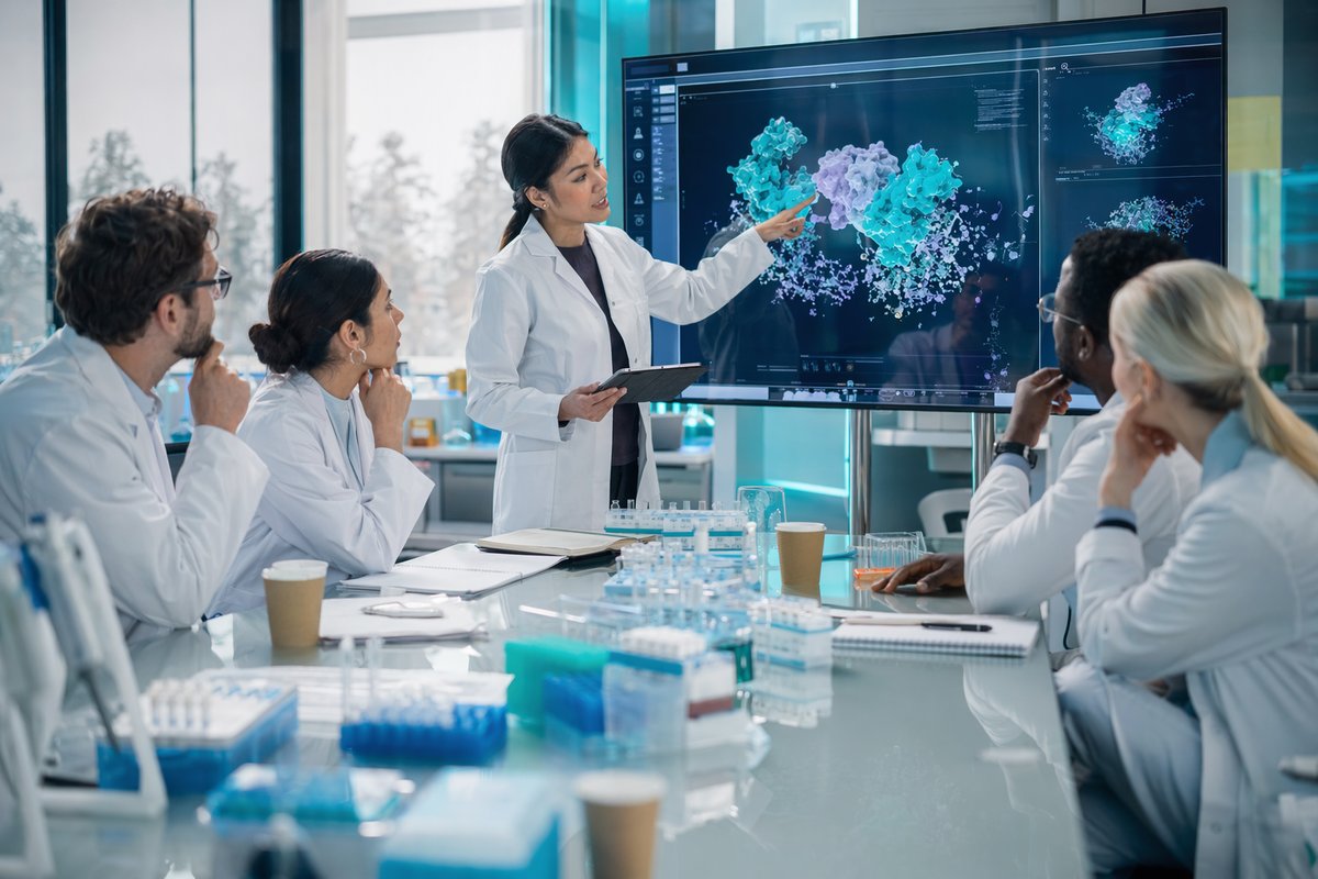 Comparison chart of AI drug discovery models highlighting SandboxAQ, Chai Discovery, and Isomorphic Labs