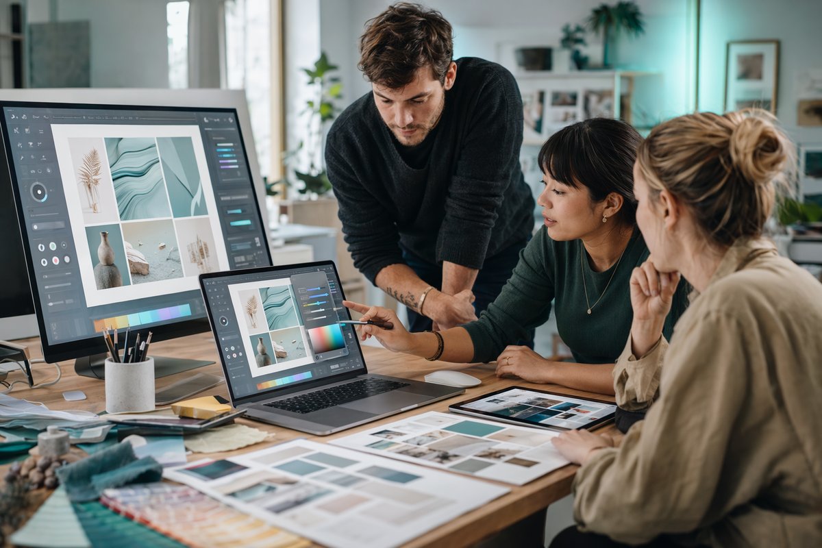 Comparison chart of AI-powered design tools showing Google Pics versus Canva and Anthropic