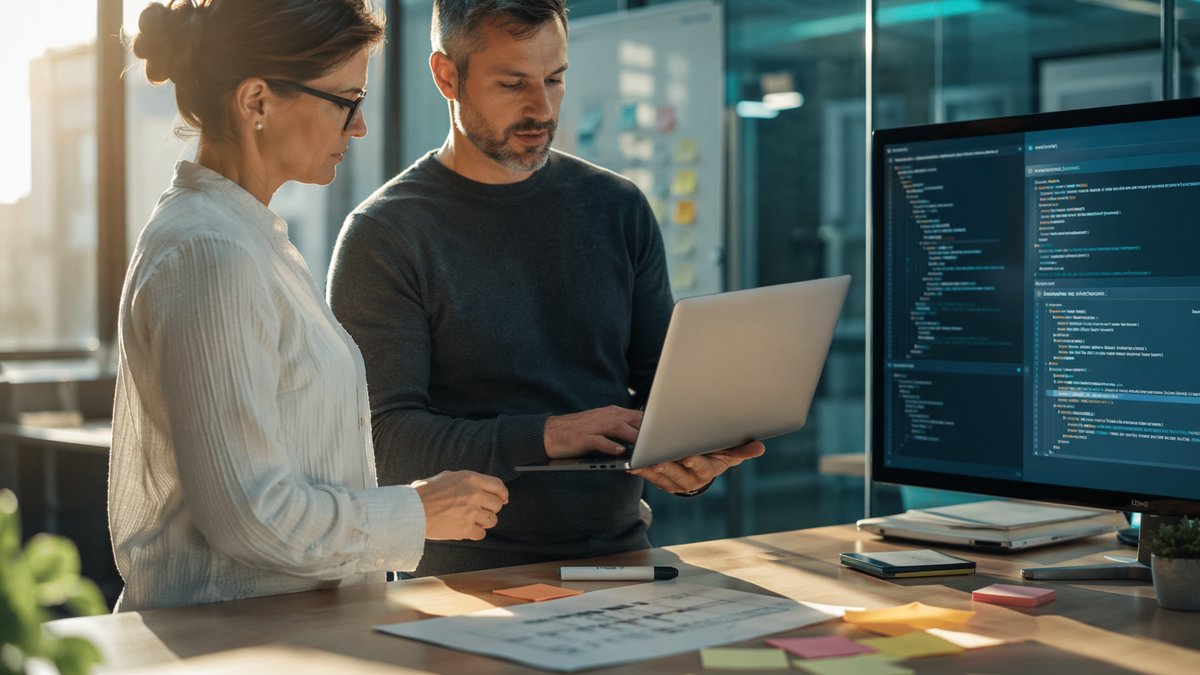 Executive team reviewing a roadmap to prevent AI deskilling programming in the organization