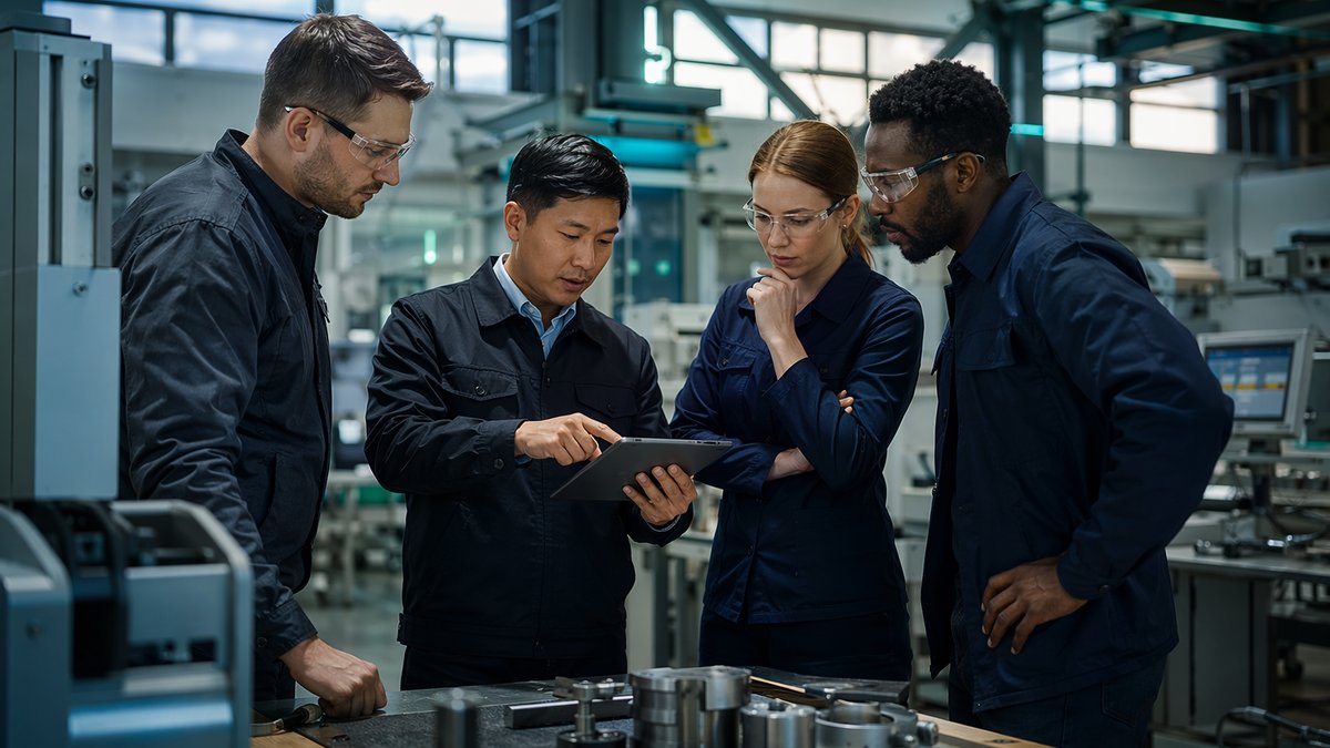 AI adoption trends chart showing limited AI use among manufacturers