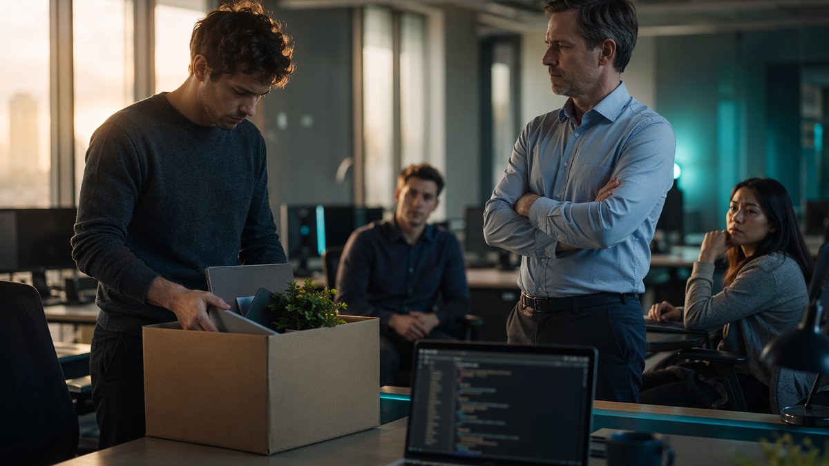 Professionals in a boardroom face AI dashboards highlighting AI impact on jobs