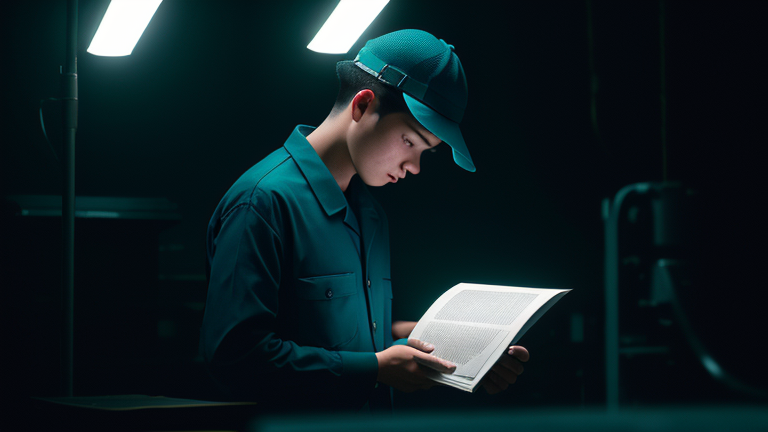 AI companies shredding books in a dimly lit room with scattered paper fragments and concerned industry professionals observing