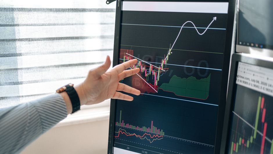 A graph shows rising revenue and decreasing costs over time as AI confidence theater leads to measurable improvements in business performance