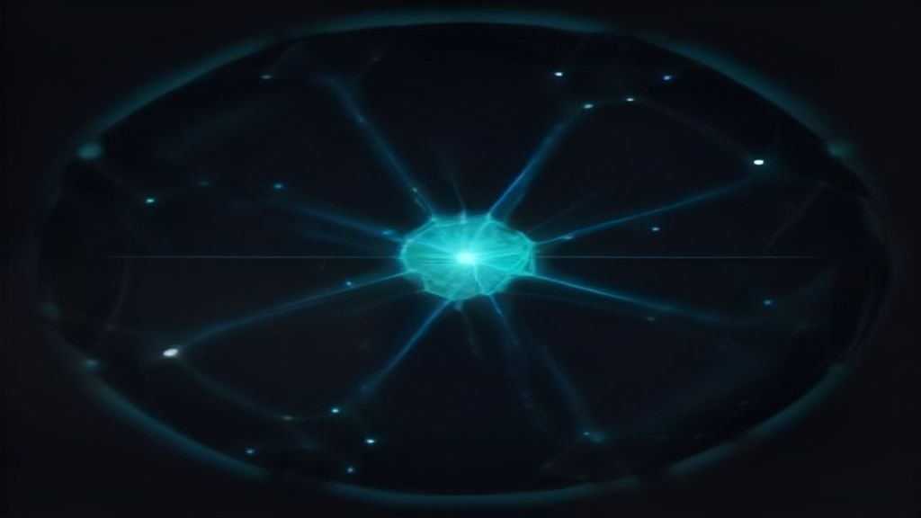 A researcher analyzing data on a computer screen with AI in drug discovery visualized as molecular structures and algorithms