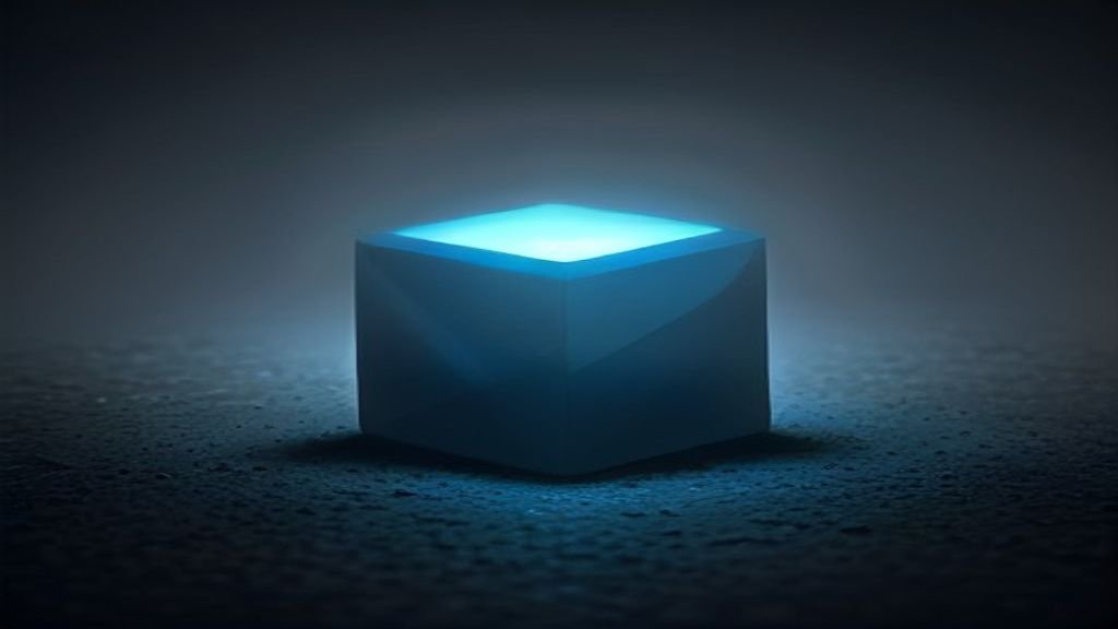 A glowing digital search bar with glitched data showing AI search reliability errors
