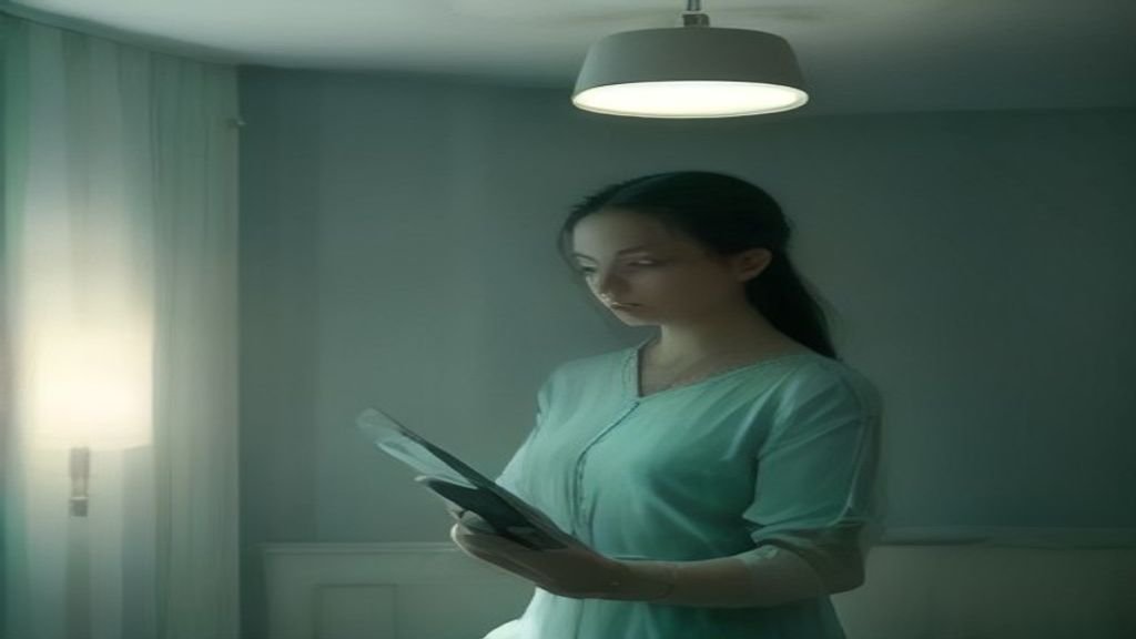 A smartphone scans light reflections on a wall for AI hidden camera detection