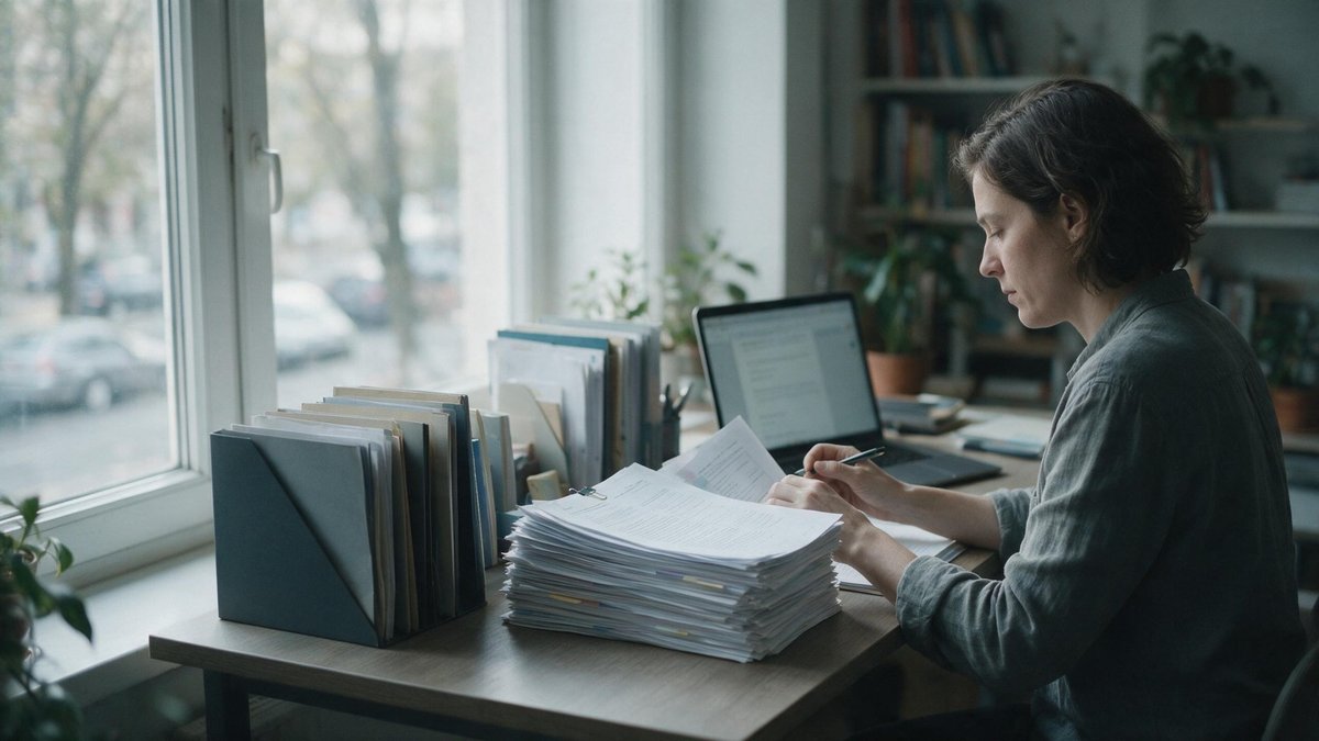 An IT leader looks at a laptop screen displaying enterprise AI privacy settings