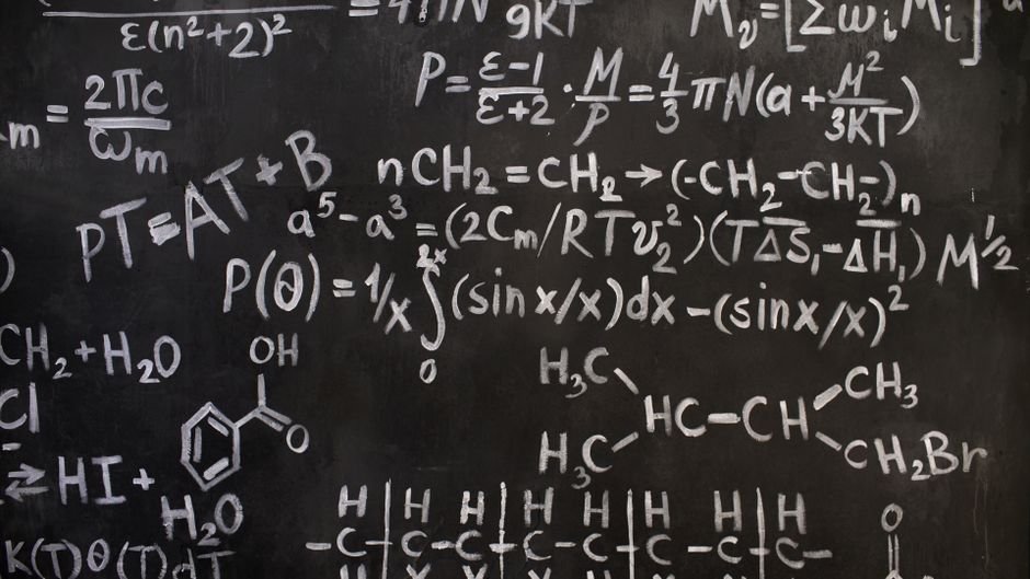 Side-by-side diagram contrasting next-token prediction with AI mathematical reasoning producing verified, checkable proof steps