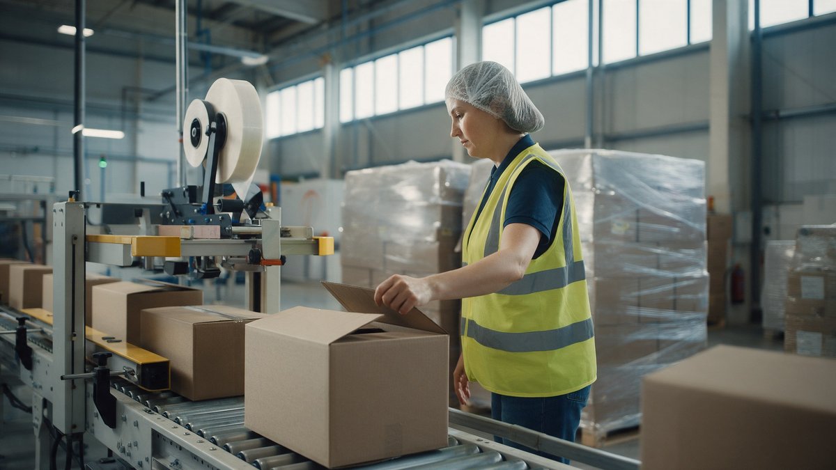 Warehouse supervisor viewing dashboard screens of worker movement data behind Amazon's AI workforce surveillance debate